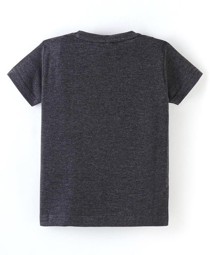 Dapper Dudes Half Sleeves Boys & Beep Print Tees - Red  D.Grey
