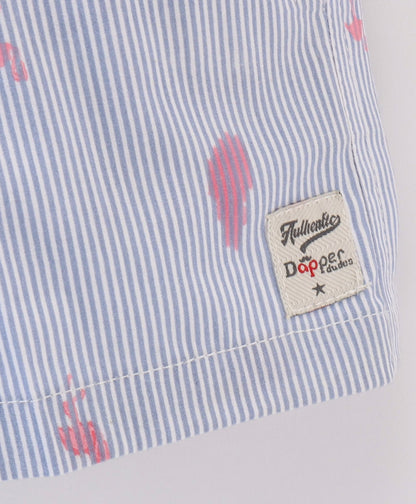Dapper Dudes Striped Shorts - Blue