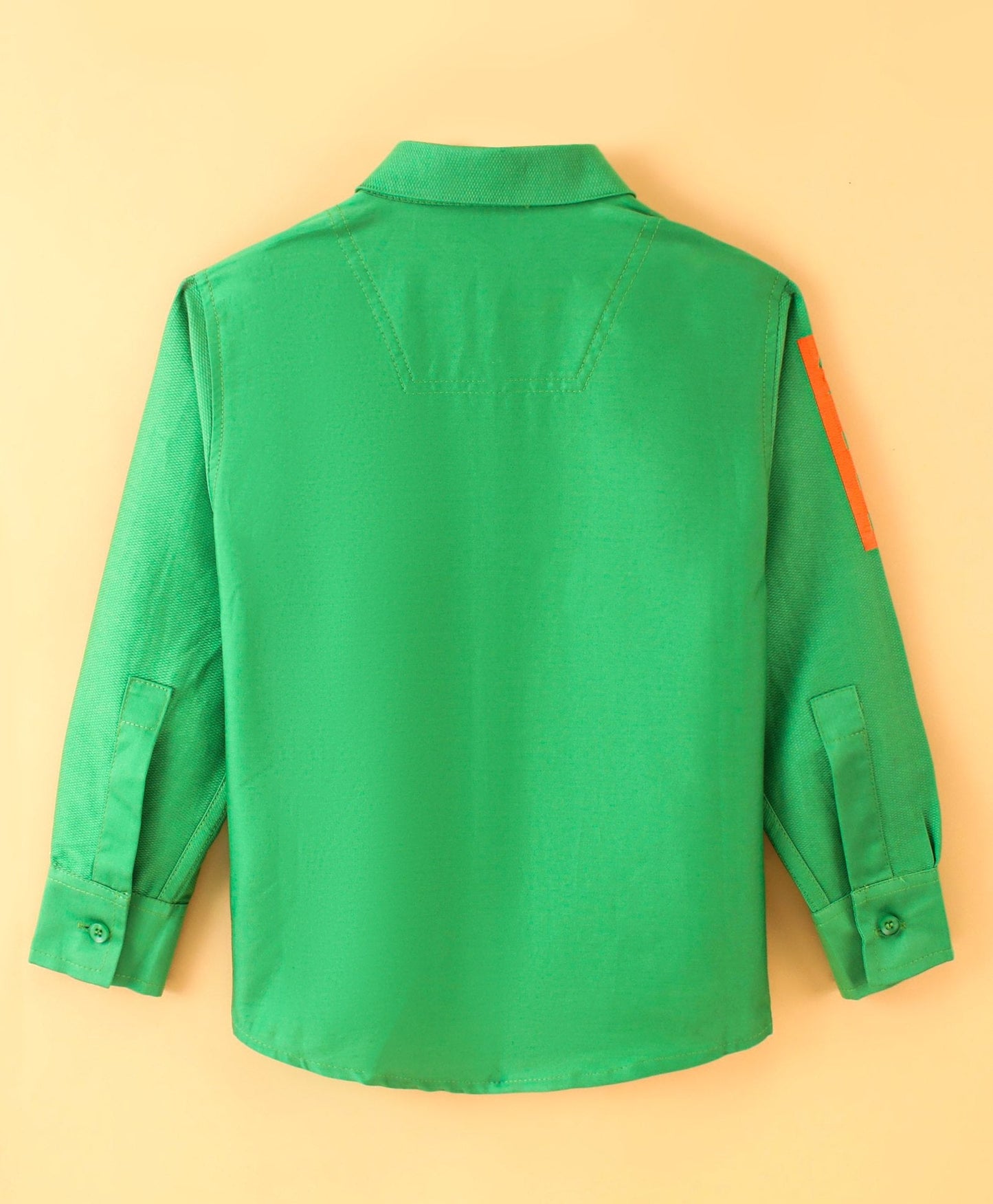 Dapper Dudes Full Sleeves Text Print Shirt - Green