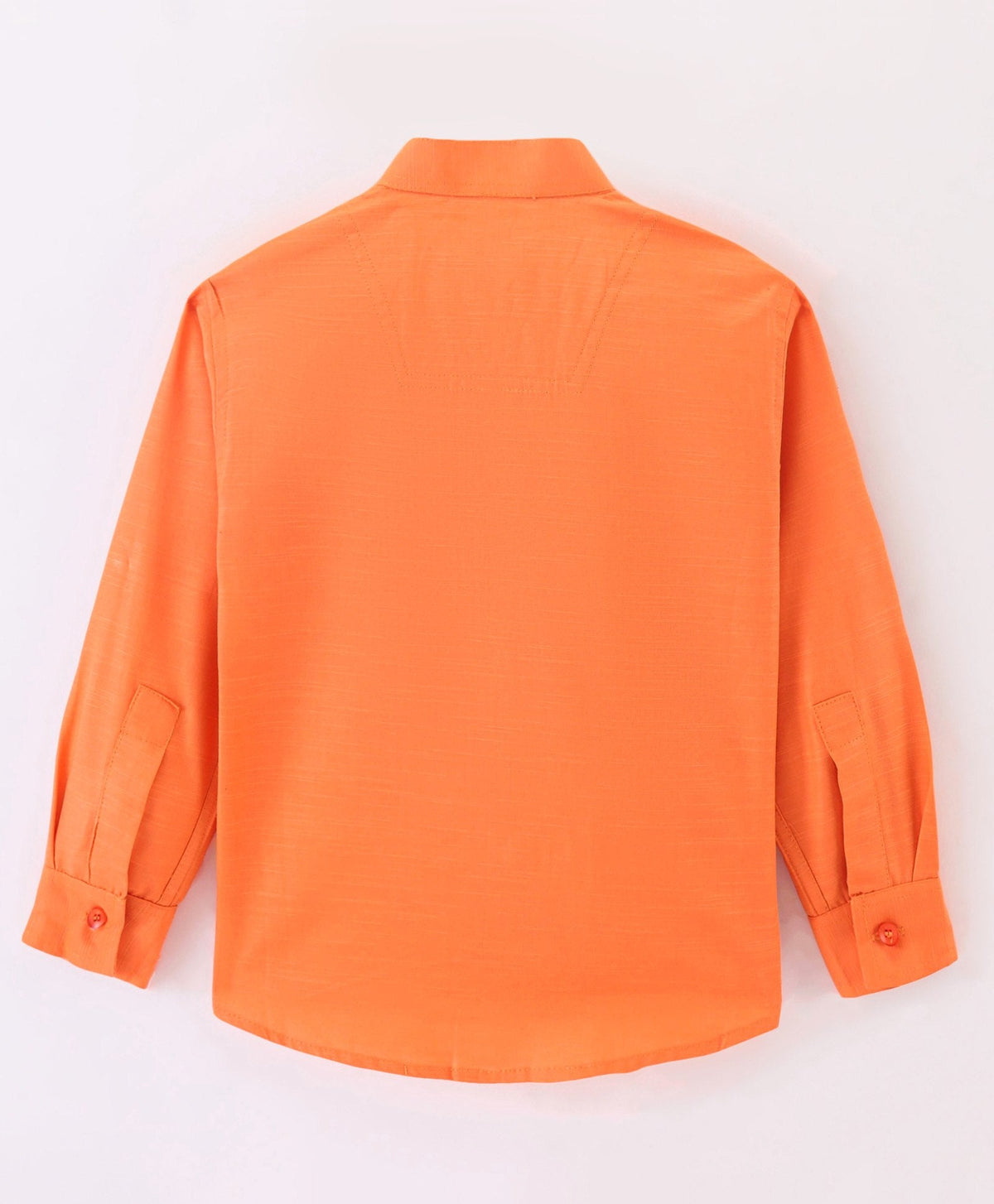 Dapper Dudes Full Sleeves Text Print Shirt - Orange